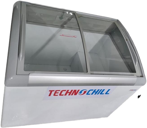 Curve Glass freezer 200L